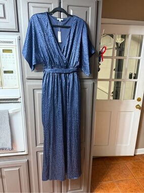 Baltic Born Midnight Blue Maxi Dress Savannah Print with NWT